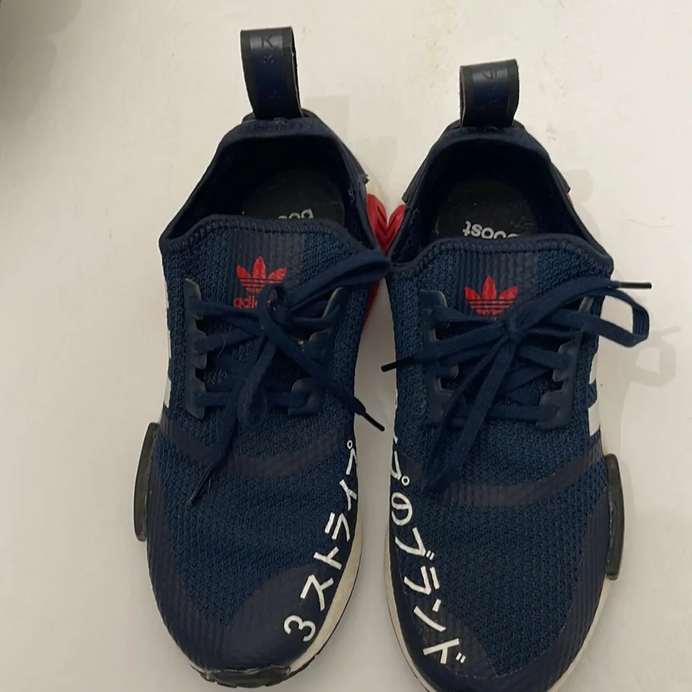 ADIDAS JAPAN ORIGINAL NMD R1 COLLEGIATE NAVY RUNNING SNEAKERS MENS-BOYS SIZE 6.5